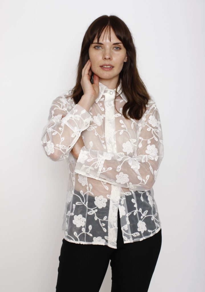 Blusa Encaje Crudo